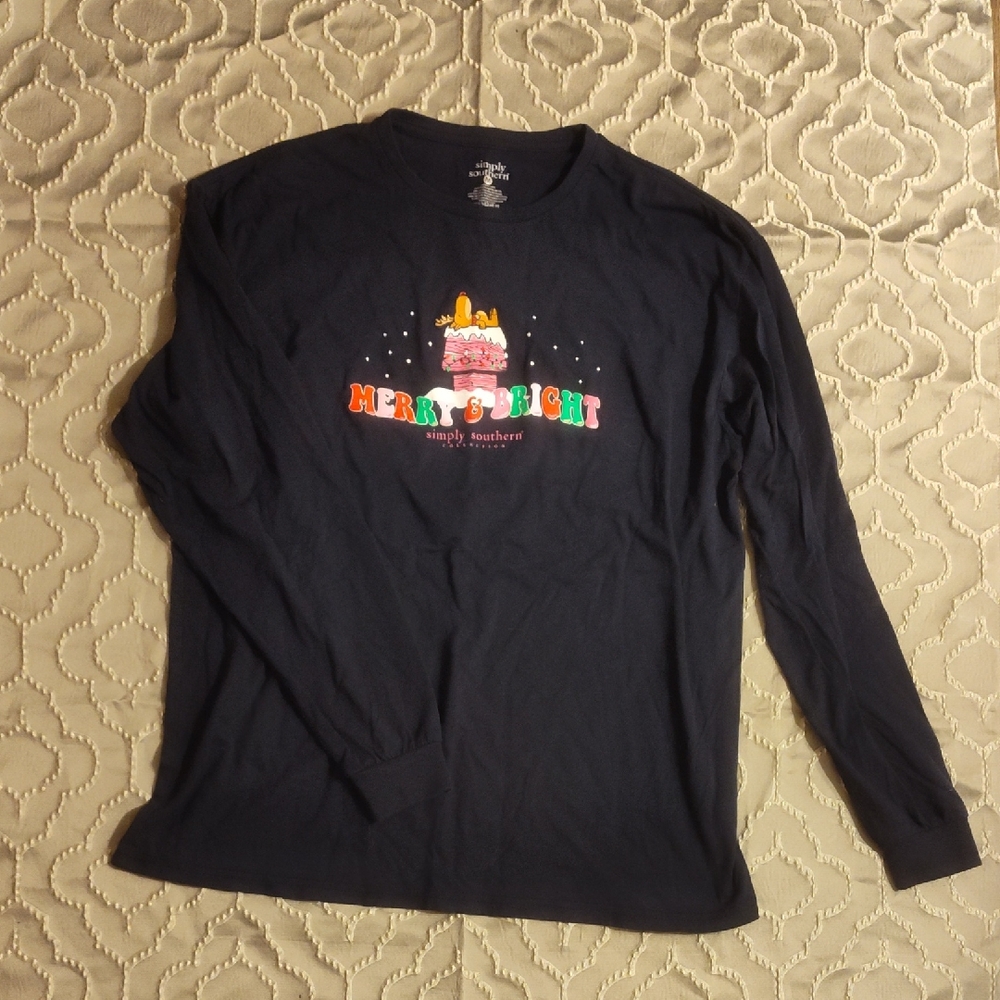 Simply Southern Black Long Sleeve Shirt